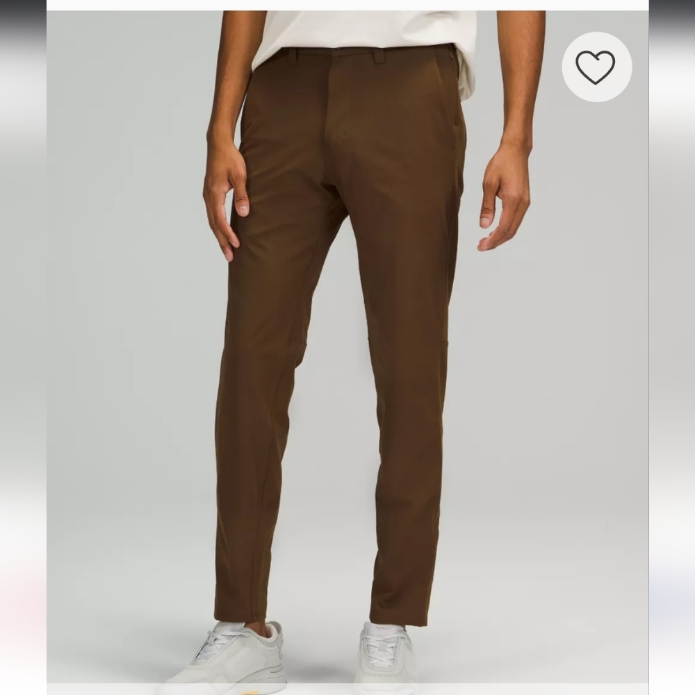 LULULEMON  Commission Pant Slim 28" x 34"L Brown Warpstreme NEW WITH TAGS
